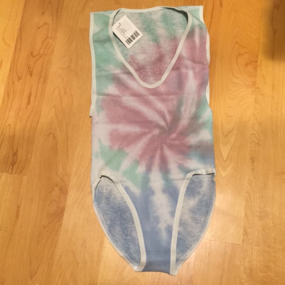 Urban Outfitters NWT tie dye rubber body suit